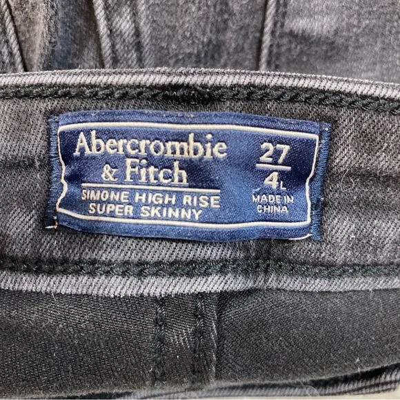 Abercrombie & Fitch Simone High Rise Skinny Jeans In Black - Picture 5 of 5